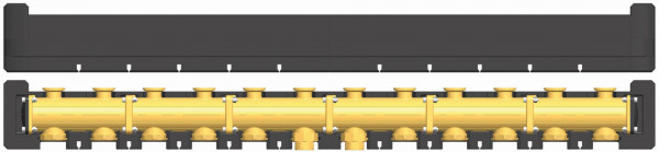 PAW Modulverteiler DN 32 6-fach, F 11/4" x 11/4" IG