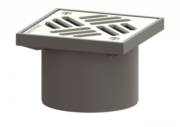 KESSEL Aufsatzstück Schlitzrost, V4A, 150 x 150 mm, K 3