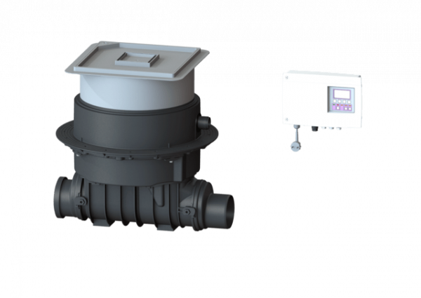 KESSEL Rückstauhebeanlage Ecolift DN 125, Bodenplatte, befliesbar