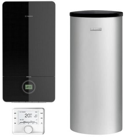 Junkers Bosch Systempaket Condens 7000iW GC738, GC7000iW24 B, schwarz, E, 160 l