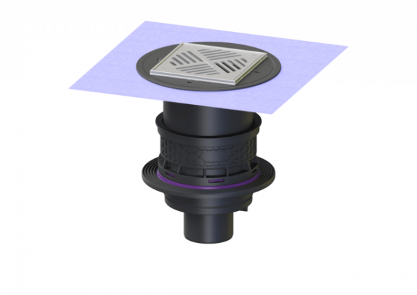 KESSEL Kellerablauf Universale Plus senkr., Variofix, Geruchsverschluss, WU