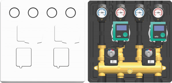 PAW Thermax VT Syst DN 20 2x K32 gem 2x Motor SR2 2x Wilo Stratos PICO 15/1-6