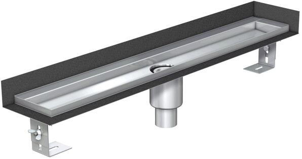 ACO Duschrinne ShowerDrain E DN 50 Aufkantung hinten u rechts 1000mm