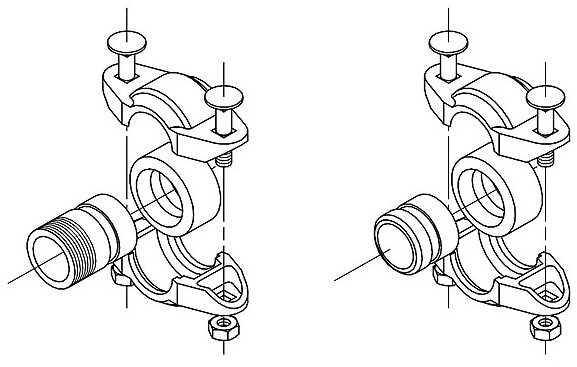 Grundfos PJE Victaulic Kupplung AG R 1 1/4" PN 80 Vit für CRI/CRN 1,3,5