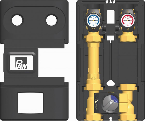 PAW HeatBloC K34 DN 32 3-Wege H-Mischer mit Bypass Motor SR5
