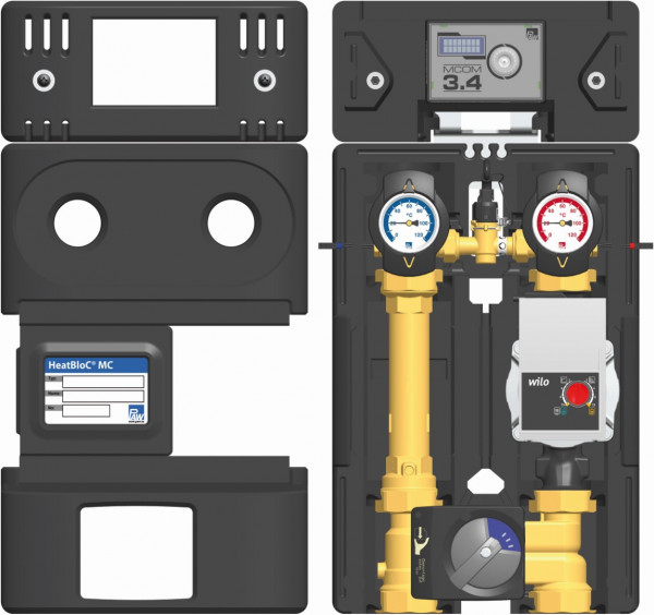 PAW HeatBloC MC45 DN 25 3 Temp H-Misch MCom 3.4 Mot.SR5 Yonos PARA-RSTG 25/7.5