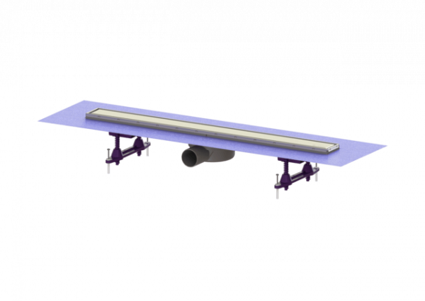 KESSEL Duschrinne Linearis Compact L: 750 mm, DN 50, WaD, V2A Abdeck., K 3