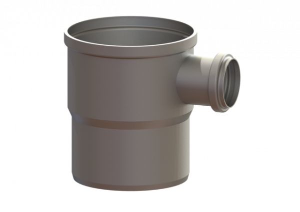 KESSEL Verlängerungsstück System 125, seitlicher Zulauf DN 50