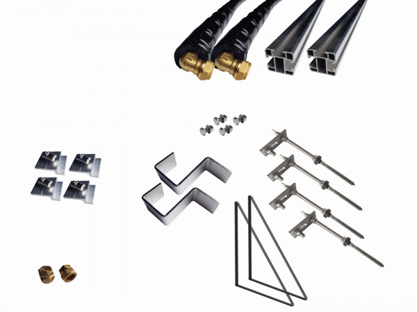 Thermic Energy Montagepaket 1er Grundset für FK253 Stockschrauben 30Grad