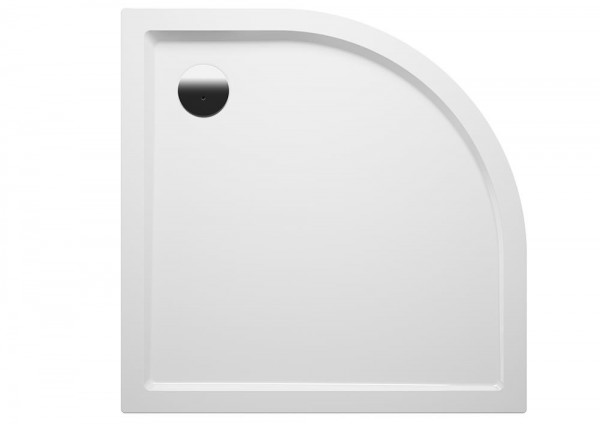 RIHO Duschwanne Zürich Acryl, Viertelkreis 80x80x4,5 cm