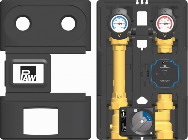PAW CoolBloC C34 DN 25 3 Weg H-Misch m Byp, Mot SR5, therm getrennt GF UPM3K Hy