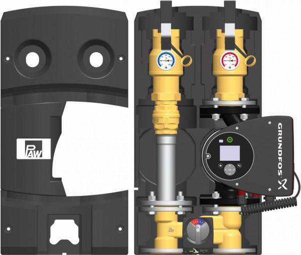 PAW HeatBloC K32 DN 40 3-Wege H-Mischer F PN 6 Motor SR10 GF MAGNA3 40-120F