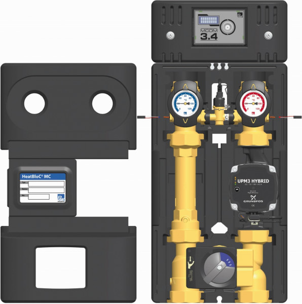 PAW HeatBloC MC43 DN 32 3 Weg H-Misch m Byp MCom 3.4, Motor SR10 GF UPM3 Hyb 32-