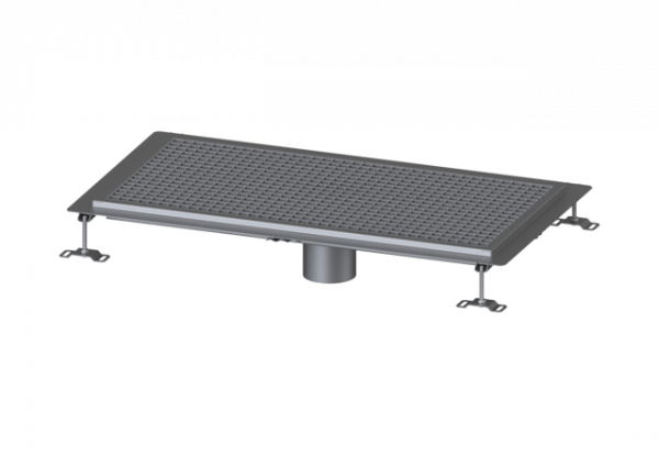 KESSEL Bodenwanne Ferrofix Klebeflansch H: 15 mm, 500 x 1000 mm