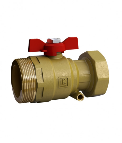 LK Armatur LK 315 Kugelhahn mit Überwurfm Rp2 x G2