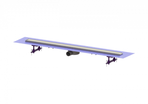 KESSEL Duschrinne Linearis Compact L: 1150 mm, DN 50, WaD, V2A Abdeck., K 3