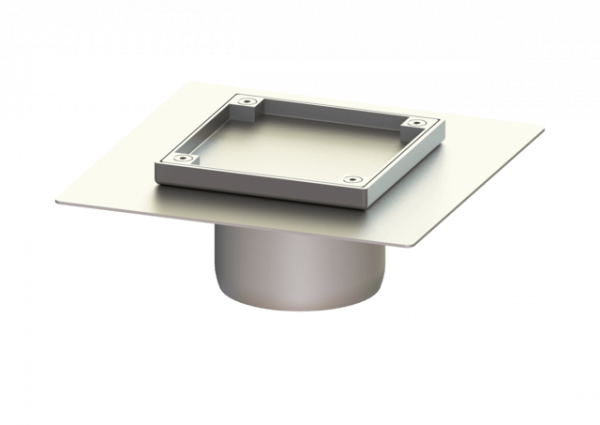KESSEL Reinigungsverschluss Ferrofix Sys 100, Klebefl., befl., geruchsdicht