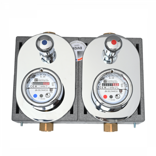 DELTAMESS Miniblock - PAKET 3/4" IG Messing zzgl. 2 EGBs