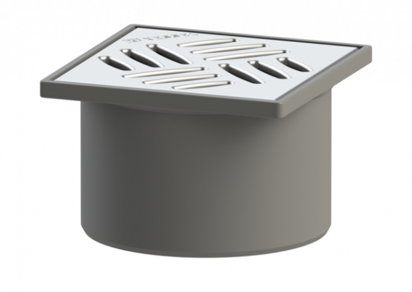 KESSEL Aufsatzstück Schlitzrost, V2A, 130 x 130 mm, K 3