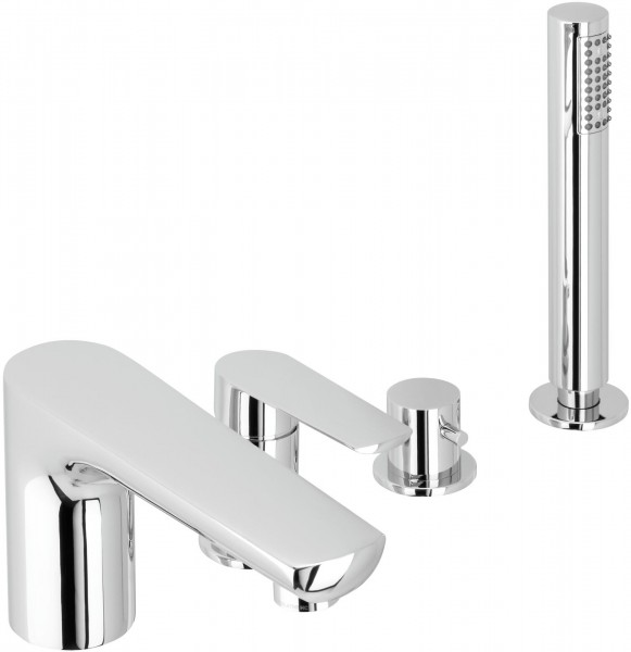 Herzbach Vierloch Wannenbatterie Ventura mit Auslauf chr