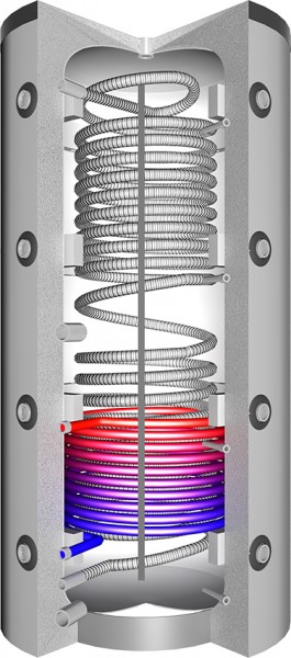 Hygiene Schichtenkombispeicher m Glattrohr WT Typ EHSWP 800 736 l