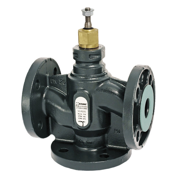 ESBE 3-Wege Linearventil VLA335 DN15, Kvs1.6, Flansch PN16