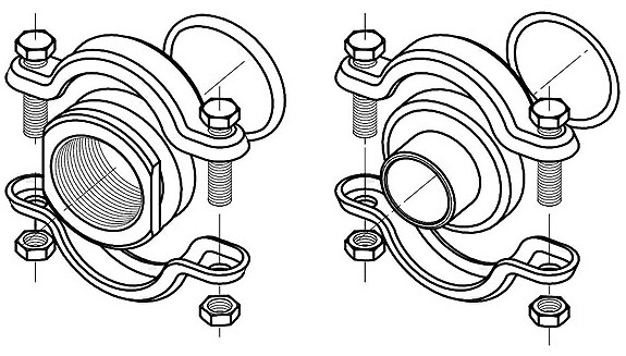 Grundfos FlexiClamp Anschlüsse Schweißvb. 43,1mm EPDM r CRI/CRN 10