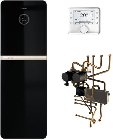 Junkers Bosch Systempaket Condens 9000iWM GCWM13, GC 9000iWM 20/100SB, schwarz