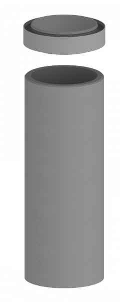 Blauberg BLAUFAST IsoSys R160/1 Isoliertes Lüftungsrohr inkl. Verbinder