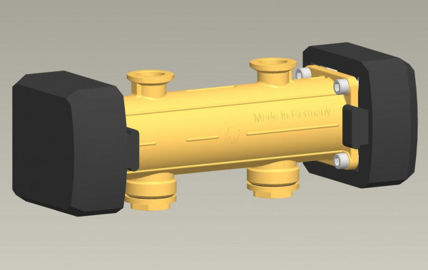 PAW Erweit Modul DN 20 Modulverteiler F 1/2" x 1" AG/3/4" IG Iso Endkappen