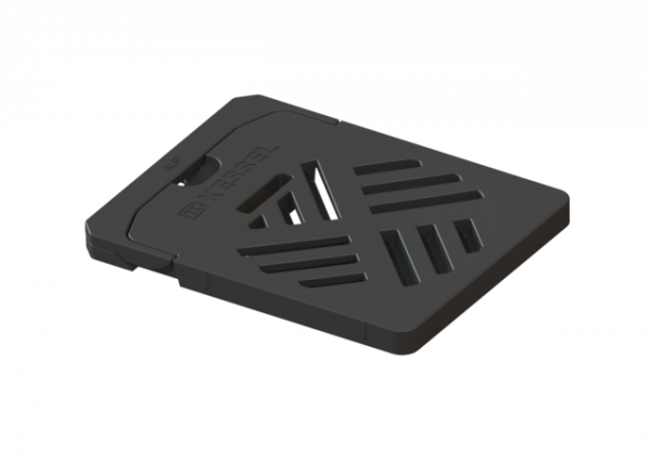 KESSEL Schlitzrost 190x150 mm, aus Kunststoff, schwarz