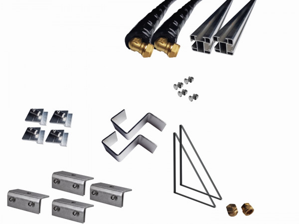 Thermic Energy Montagepaket 1er Grundset für FK253 Blechfalz 45Grad