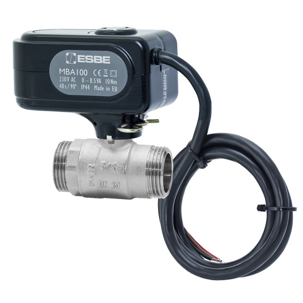ESBE Motorkugelhahn MBA122 DN32 Kvs100 als 2 Wege Zonenventil