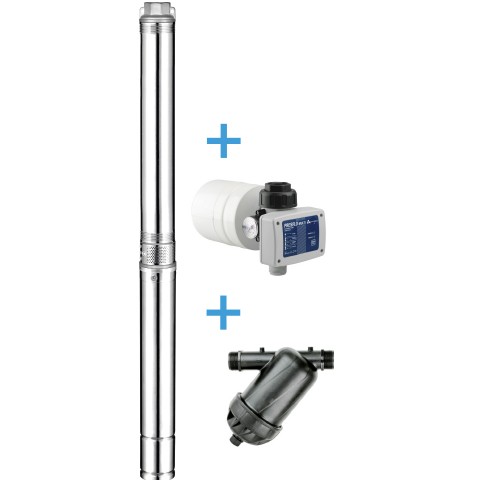 ewuaqua iWater i3 4-40 TBPumpe 3" Beregnungs-Paket 3" Tiefbrunnenpumpen Komplettpaket