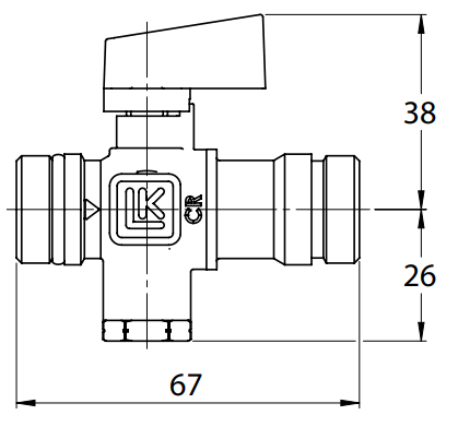 LK Armatur LK 538 Befüllungsventil EA G1/2 Kvs 2,7