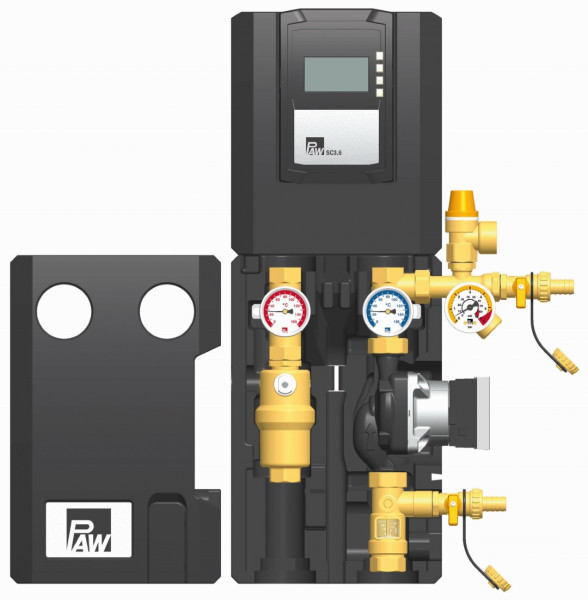 PAW SolarBloC midi Basic 2-Strang, Flow Meter Reglr SC3.6 Wilo Yos PARA ST 15/13