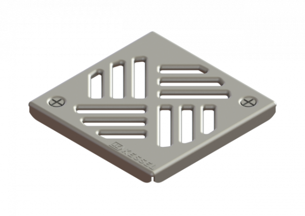 KESSEL Schlitzrost 138x138 mm, verschraubt