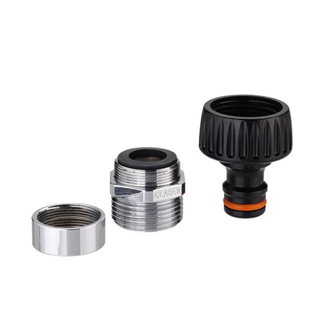 ewuaqua iWater Hahnst. 3/4" mit Metallad. M24 + M22 Hahnstück mit Metalladapter