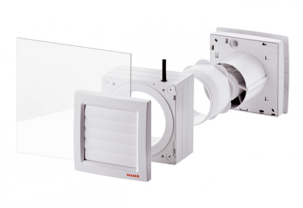 MAICO Fenstereinbausatz FE 100/1 AP mit selbsttätiger Außenklapp