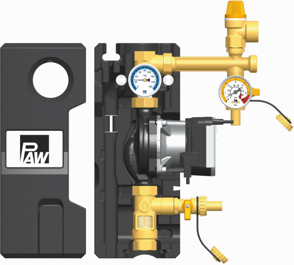 PAW SolarBloC midi Basic 1-Strang Flowmeter Wilo Para ST 15/13
