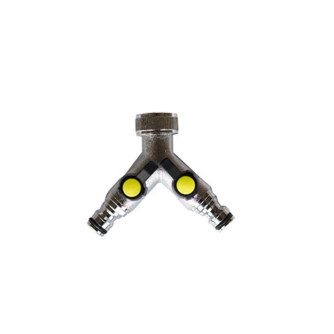 ewuaqua iWater 2-Wege-Vent. 3/4" mit Schlauchverb. 2-Wege-Ventil verchromt