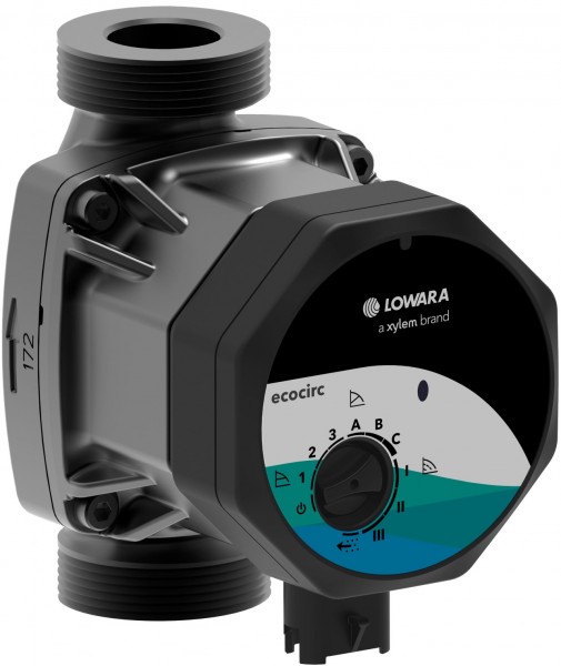 Lowara H-Pumpe ecocirc M 25-6/130 L:130 G1 1/2" PN10 max. H:6m 34W