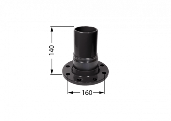 KESSEL Anschlussadapter Flanschmuffe DN 80, Druckleitungen PE