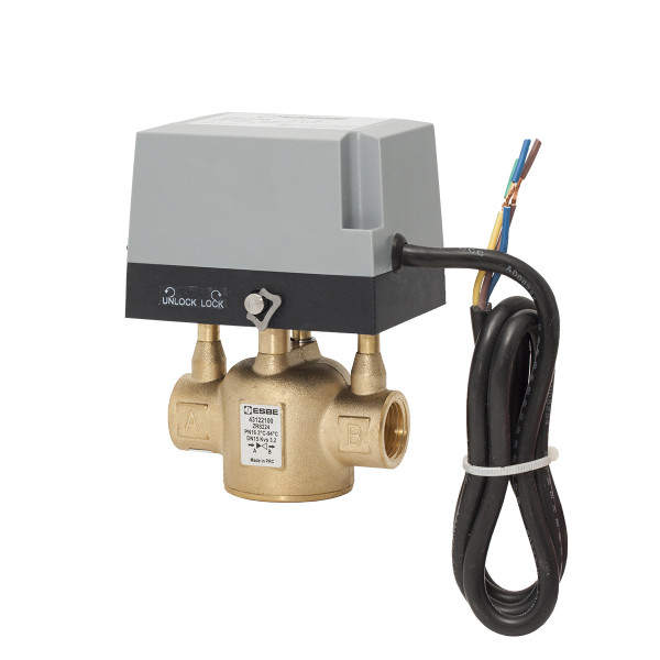 ESBE 2-Wege Zonenventil ZRS224 DN25, Kvs5.7, G1", 230VAC, 2-Pkt.