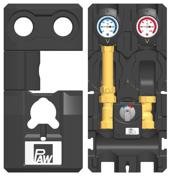 PAW HeatBloC K32 DN 20 3-Wege H-Mischer Motor SR2