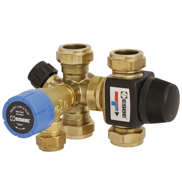 ESBE Ventilblock VMB423 DN20, 10 bar Kvs 1.6, KLF22, mit SV 10b