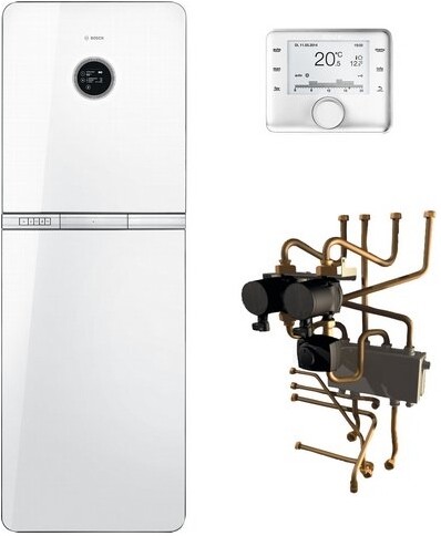 Junkers Bosch Systempaket Condens 9000iWM vert. 2HK GCWM21 GC9000iWM 20/210S 19 kW