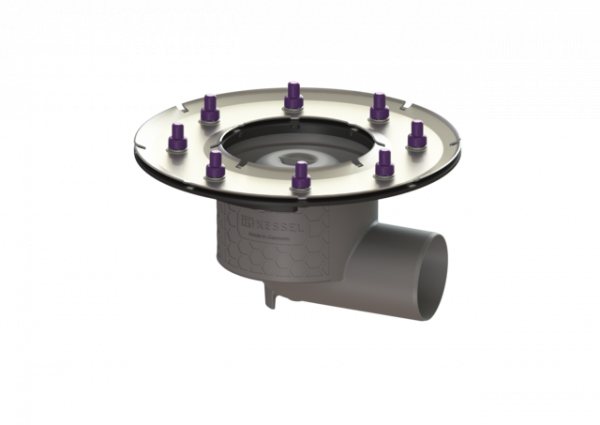 KESSEL Grundkörper Practicus Pressfl., DN 70, Auslauf seitlich