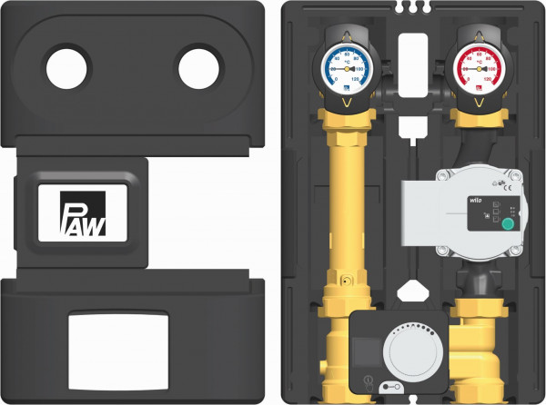 PAW HeatBloC K34R DN 25 3 Weg H-Misch m Byp Regler PWR6 Wilo Para SC 25/8-60/O