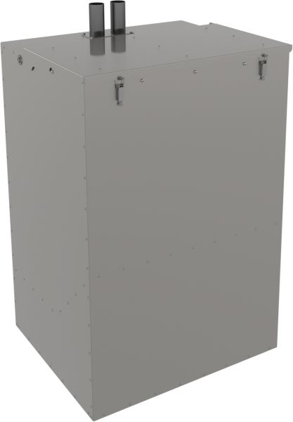 ETA Pelletslagerbehaelter nebenstehend 210kg / 0,325m3 mit Sauganschluss DN50